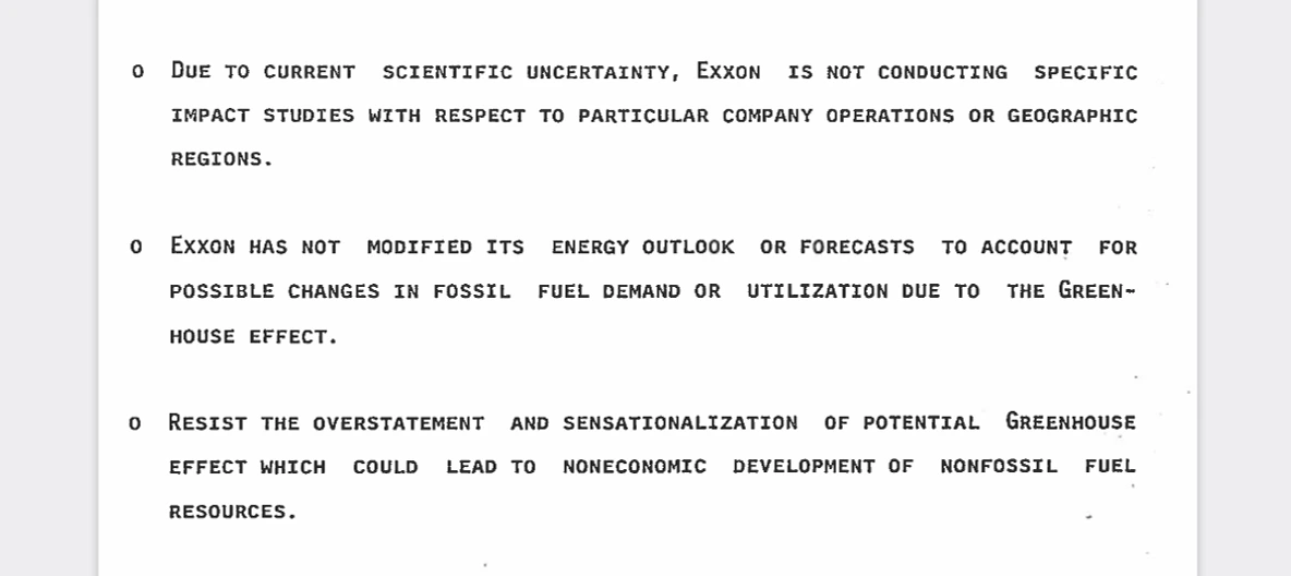 Exxon-Position 1988